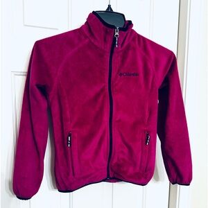 Columbia Girls Zip-Up Fleece Jacket- S (7/8)